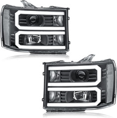 2007-13 GMC Sierra 1500 2500HD 3500HD LED DRL Headlights–Compatible