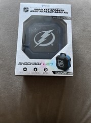 NHL ShockBox LED Wireless Bluetooth Speaker Tampa Bay Lightning New Sealed