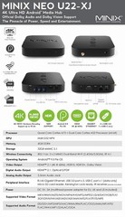 MINIX NEO U22-XJ Android 9 TV Box 4GB DDR4/32GB 4K HDR10 Dolby Vision