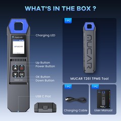 MUCAR 4in1 892BT+Key Programmer+TPMS 4 Sensors Tool TKEY101 Car Bidirectional
