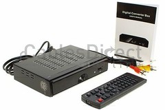 50+ Mile Digital Signal Booster Indoor TV Antenna Set Kit VHF UHF FM Amplifier