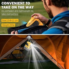 200W Portable Power Inverter For DeWALT 20V Battery, DC 20V to AC 110V LED Light