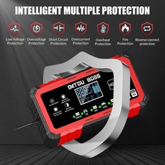 2* 12V 15A and 24V 8A Fast Battery Charger for 12V/24V LiFePO4 Lithium Batterie