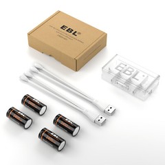 EBL 16340 CR123A USB Rechargeable Li-ion Battery 3.0V For Arlo Camera Lot