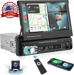 Radio Para Auto Con Pantalla 1 Din Sencillo Pantalla Tactil Bluetooth MP5 GPS FM