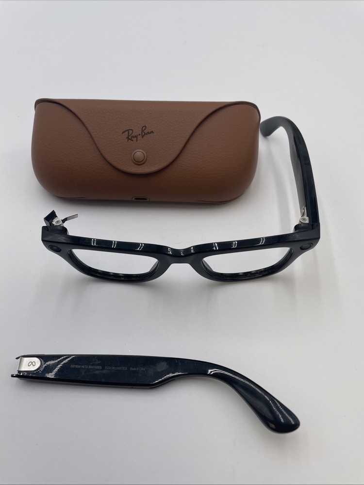 Ray-Ban Meta Wayfarer Smart Sunglasses RW4006 – Shiny Black – Parts Only