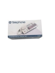 GE Model 2-9167 White Memory Telephone 21 Number Memory Corded Electronic Hold
