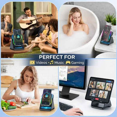 Wireless Induction Speaker 5-in-1 Bluetooth Speaker With Phone Stand