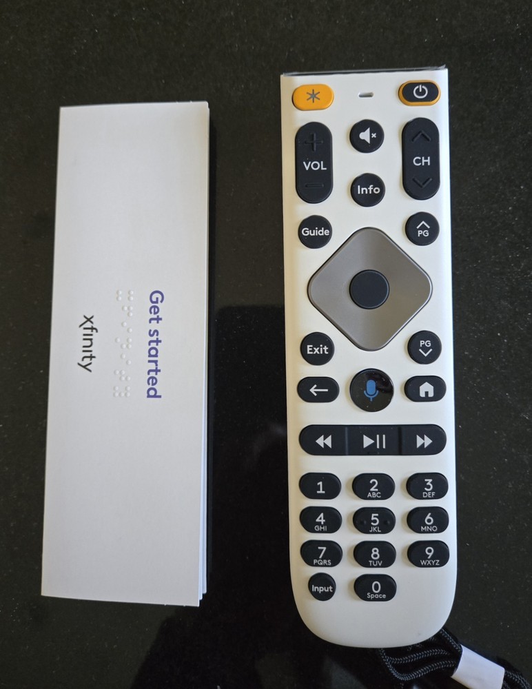 Xfinity XRA Large Button Voice Remote Control White Comcast