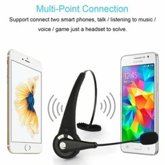 Wireless Headset Truck Driver Noise Cancelling Over-Head Bluetooth Headphones US