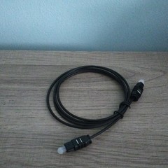 Toslink Optical Audio Fiber Cable, Black, Male to Male, Less Than 10ft