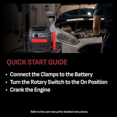 3-in-1 Portable Power Station and 1000 Peak Amp Jump Starter,Fits US 12V Cars