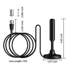 5600 Miles Digital TV Antenna Indoor HDTV Amplified Signal Booster 4K HD 1080P