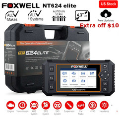 Foxwell NT624 Elite All System Car OBD2 Scanner Diagnostic Scan Tool EPB Oil SRS