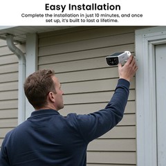 2 Pack Wansview 2K 3MP Solar Camera Outdoor Wireless 2.4Ghz WiFi Human Detection