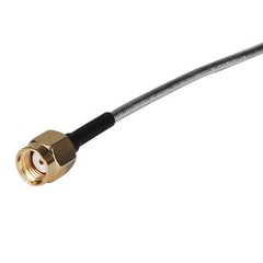 5x RP-SMA Male Plug to Exposed End None/Raw Connector Pigtail Cable RG402 25cm