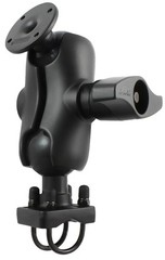 RAM Double U-Bolt Rail 2.25″ Ball Mount with 2.5″ Round AMPS Plate