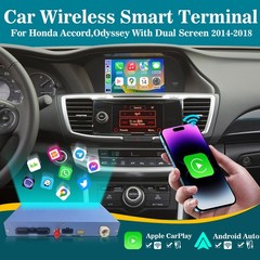 For Honda Accord Odyssey 2014-2018 Wireless Smart Carplay Android Auto retrofit