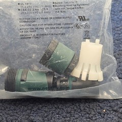 (QTY 2) Neutrik NL4FXX-W-L: Speak On Cable 10-16mm 4Pole Chuck Speaker Connector