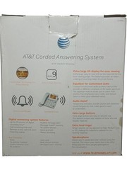 AT&T CL4940 Corded Phone Digital Answering System Big Button Backlit