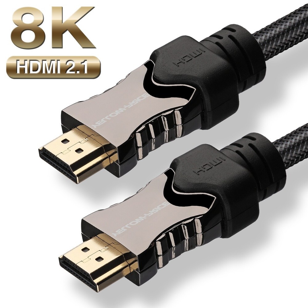 48gbps 2.1, 8k Hdmi Cable, 4320P UHD Compatible with Apple TV LG Samsung QLED TV