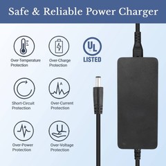 42V Charger Replacement for Jetson Atlas JATLAS-BLK/JATLAS-BB Fat Tire