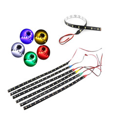 Lot Waterproof 12”/15 DC 12V Motor LED Strip Underbody Light For Car Motorcycle