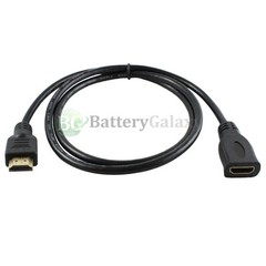 3FT HDMI High Speed Male to Female Extension Adapter Dongle Port Saver Cable