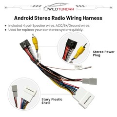 20Pin Aftermarket Android Car Radio Harness Adapter for Mit/Subi/shi 2016