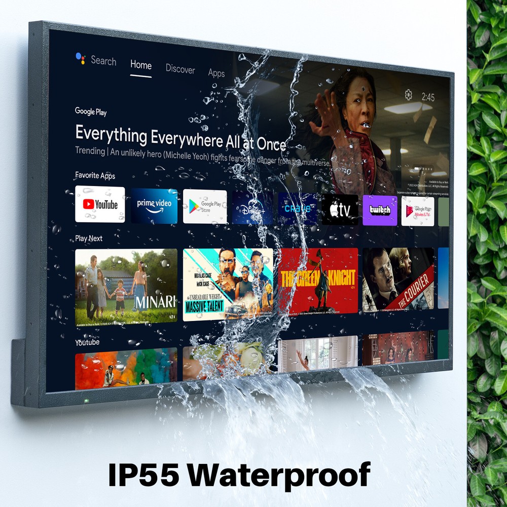 SYLVOX Outdoor TV 43” 1000 nits 4K Weatherproof Smart TV support Bluetooth WiFi