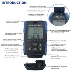 5-in-1 Fiber Optic Cable Tester – Portable Optical Power Meter With Light, FC…