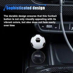 Universal Car Push Start Button Cover – Ball-Bar Rocker Switch, Interior Black