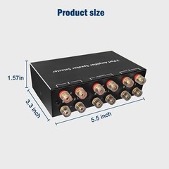2 Way Bidirectional Amplifier Speaker Selector 21in12out Amplifier Speaker S