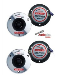 2 Pair 175 Watts Max 4 Ohm 1″ Titanium Bullet Horn Tweeters Audiopipe ATR-3721