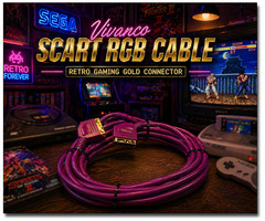 Premium Scart Cable 🌈RaRe🌈 10M Strong RGB Signal Retro Gaming – Gold Connector