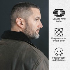 EARPEACE Moto PRO – Motorcycle Ear Plugs – 1 count (Pack of 1), Silver