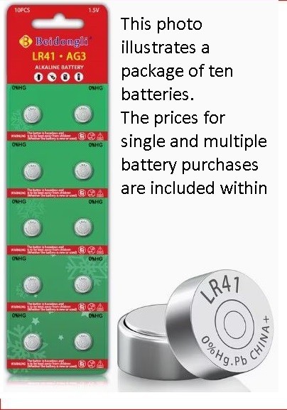 LR41 – AG3 Battery Buy 2/4/8 or 10 Low as 26¢