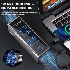 300W 12V to 110V Car Power Inverter with LCD Display