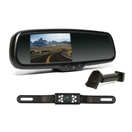 4.3″ Car Rear View Mirror Monitor Bracket+Backup Camera Kit For GMC YUKON SAVANA