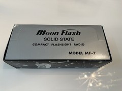 VINTAGE Moon Flash MF-7 Solid State Compact Flashlight AM Radio *NEW OLD STOCK