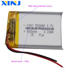 503040 3.7V 600mAh 2.22Wh Rechargeable Replacement Li Li-po Battery For Mp4 GPS