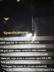 HDMI High Speed with Ethernet Cable 1Meter(36in) 24k gold plated copper contacts