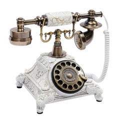 Antique European Style Old Fashioned Rotary Dial Phone,Vintage Handset Telephone