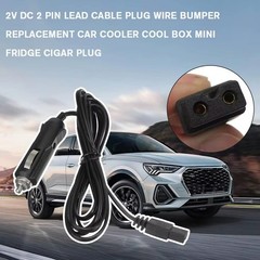 2m DC 12V 2 Pin Lead Cable Plug Wire For Car Cooler Cool Box Mini Fridge New