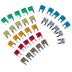 New 70pcs Assorted Car Mini Fuse 5 7.5 10 15 20 25 30 Amp