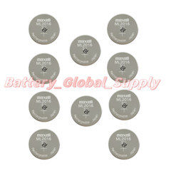 ML2016 Maxell 3V Rechargeable button battery Casio solar-powered watch 10PCS New