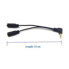 3.5mm Headphone Splitter Adapter Audio Splitter 3.5mm Male to 2 Female Cable