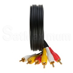 2RCA, 3RCA, 5RCA M/M Stereo Audio/Video Cable TV DVD Blu-ray PC Multipack – LOT