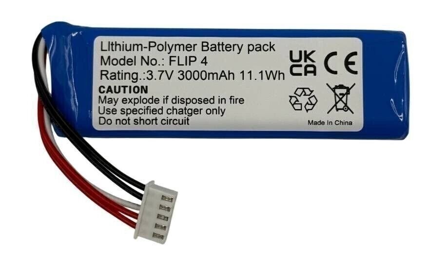 Replacement Battery for JBL Flip 4 Flip 4 Special Edition Replace JBL 3000mAh