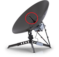 Tampa Microwave TM130 Ku-Band Feedhorn 13.75-14.5GHz Satellite Uplink Tan